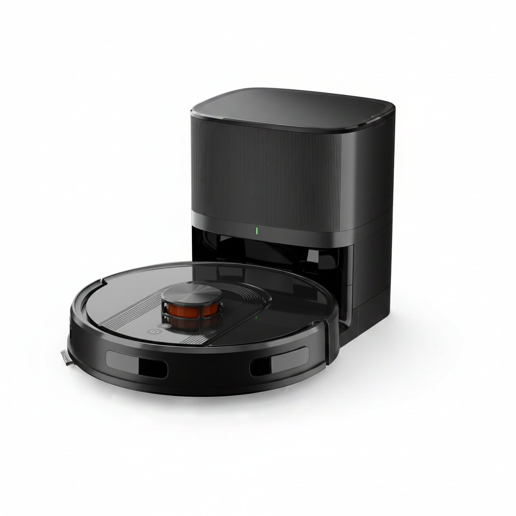 Robot Vacuum and Mop Combo with Self-Emptying, Customizable Map Cleaning with Lidar Navigation, 6000Pa Suction, Smart No-Go Zones, 70Days Hands-Free Robotic Vacuum Cleaner for Floor, Carpet, Pet Hair