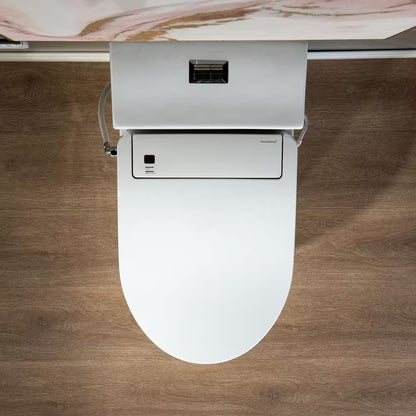 Revel One Piece 1.1GPF/1.6 GPF Dual Flush Elongated Toilet with Advance Smart Bidet Toilet in White