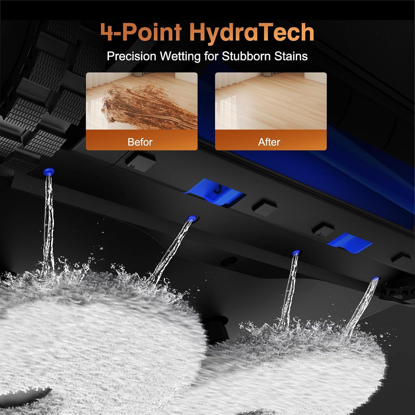 Bcdroid A10 Ultra Robot Vacuum and Mop, 25,000Pa Suction, Triple Lift System, Self-Emptying, Self-Refilling, All-In-One Self-Cleaning Station, AI Obstacle Avoidance